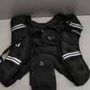 ZELUS Weighted Vest, 12lb Weight Vest with Reflective Stripe for Workout, Strength Training, Running, Fitness, Muscle Building, Weight Loss, Weightlifting (Black)