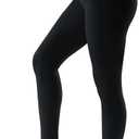 Bluemaple High Waisted Leggings for Women - Tummy Control Pants Non See Through Workout Soft Yoga Pants for Running Plus Size (Black)