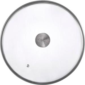 11.5-Inch Glass Lid for Victoria Round 12-Inch Cast Iron Skillet or Pan, Custom Made for Only Victoria Brand, Internal Diameter 11.5-Inch, External Diameter 12 Inch