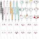 36 Pcs Dental Hygienist Appreciation Gift Nurse Week Teeth Gifts Bulk Include Ballpoint Pens ID Badge Holder Sticky Notes for Nurse Hygienist Office Coworker Doctor Graduation Accessories Favors