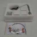 Semi Flush Mount Ceiling Light,Modern Black Crystal Chandelier Geometric 6 Lights Light Fixture for Dining Room Living Room Bedroom Kitchen Island Office