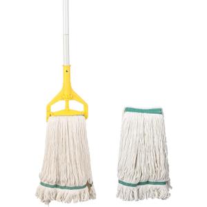 OFO Loop-End String Mop, Heavy Duty Commercial Industrial Mop with Extra Mop Head Replacement, 59 inch Handle for Floor Cleaning