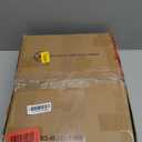 Furnulem Nightstand with 3 Drawers and 2-Tier Shelf, Fabric Small Dresser Organizer Vertical Storage Tower for Bedroom, Closet, Hallway, Nursery, End Table Side Furniture, Sturdy Steel Frame, Wood Top (Rustic Brown)