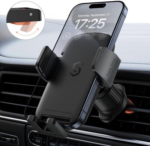 SYNCWIRE Car Vent Phone Mount, [Big Phone Friendly] Hands-Free Car Phone Holder for iPhone 16/ 15/ 14/ 13/ 12 Series & All Phones, Cell-Phone Automobile Cradles Universal