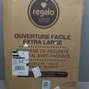 Regalo Safety 29-47" Easy Open Extra Wide Baby Gate for Doorways, Hallways & Bottom of Stairs, Pressured Mounted Safety Gate for Babies, Toddlers & Pets, Tested & Safe, American Designed and Owned