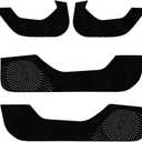Tesla Model 3 Door Protector 2023+  Full-Back Adhesive, Precision Fit for Refresh Model, Carbon Fiber & Leather  No Bubbles or Residue