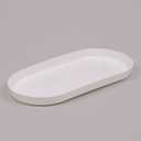 OVAL Candle Tray white 