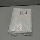 RYB HOME Kitchen Curtains, 30 inches Long Linen Rod Pocket Semi Sheer Cuartins for Basemnet Cafe, Light Filtering Bathroom Curtains Over Sink, W 26 x L 30, White, 2 Panels Set