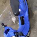 24V Moped Scooter for Kids - Electric Motorcycle for Kids - Electric Scooter with Seat for Children - Ride on Toy with LED Light for Girls (Blue)