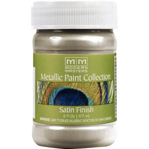 6 oz Modern Masters ME206 Champagne Metallic Paint Collection, Satin Water-Based Decorative Metallic Paint 6 oz Modern Masters ME206 Champagne Metallic Paint Collection, Satin Water-Based Decorative Metallic Paint