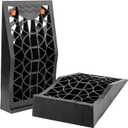 Biugaaufai 2 Pack Black Car Ramps, Low Profile Car Service Ramp for Vehicle Maintenance, Heavy Duty Car Ramps for Oil Changes, Trucks & Cars