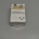 Chair Leg Floor Protectors Square, Silicone Chair Leg Protectors for Hardwood Floors, Chair Leg Caps Covers Protect Wooden Floors from Scratching 20 Pcs Medium (Fit:3/4" to 1")