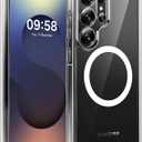 TOCOL Magnetic for Samsung Galaxy S25 Ultra Case, Upgraded Full Camera Protection, Compatible with Magsafe, Drop Protection Slime Clear Cover for Samsung Galaxy S25 Ultra 6.9-Inch (Clear)