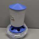 Chick Feeder and Waterer Set with 3 Adjustable Height, Scoop, 0.8Gal Top Fill Chick Feeder and 0.4Gal Waterer Anti-Drown for Raising Chicks in Brooder Blue