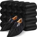 200 Pack Disposable Shoe Covers Black Disposable Boot and Shoe Booties Covers Waterproof Slip Resistant Booties Coverings(Extra Large)