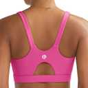 RUNNING GIRL Sports Bra for Women High Support, Molded Cup High Impact Sports Bras for Women with Sewn in Pads (S)