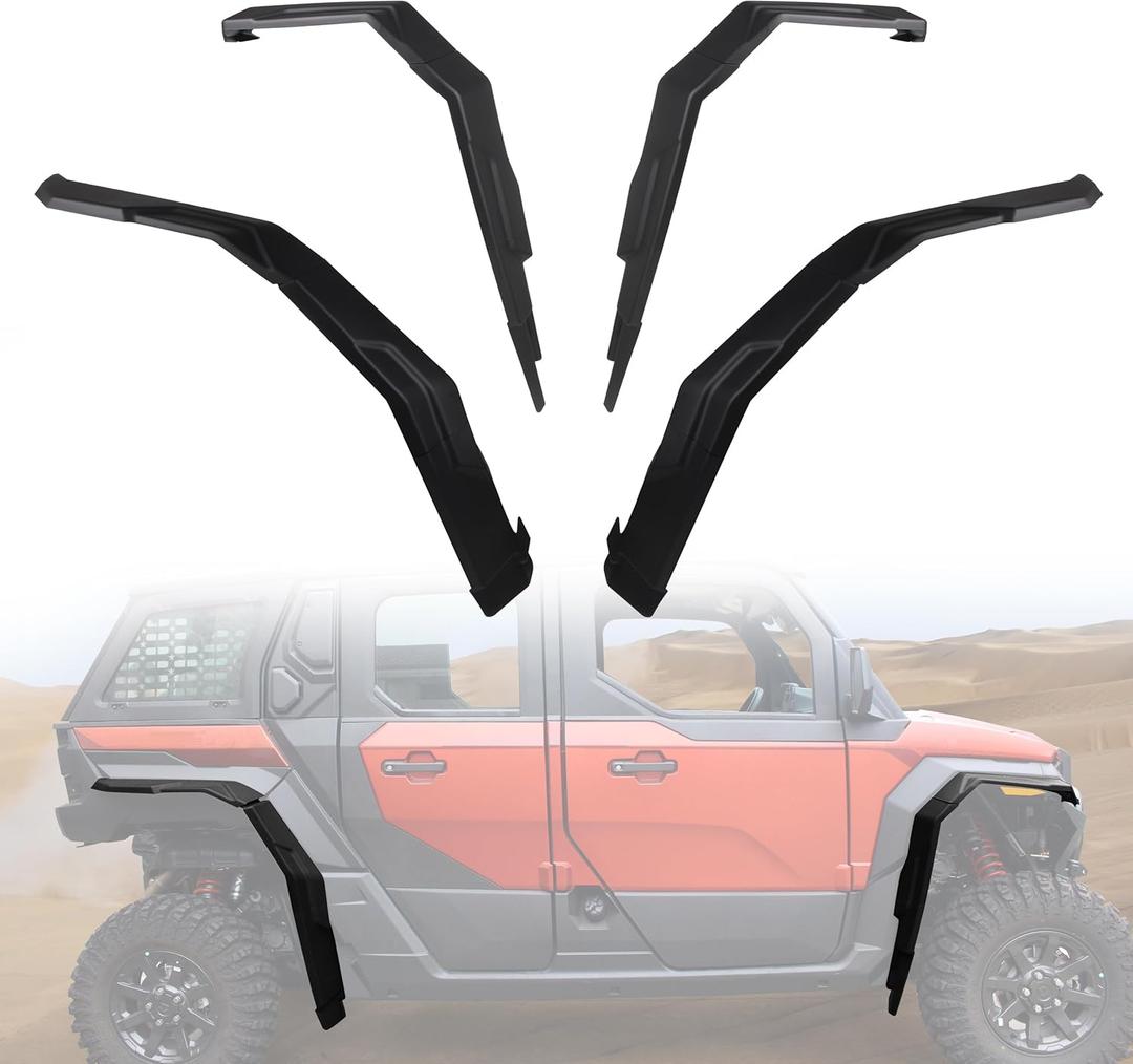 Fender Flares for Xpedition XP/ADV, Front & Rear Extended Mud Guards Compatible with Polaris Xpedition XP/XP 5/ADV/ADV 5 2024+ Accessories Replace #2890638 Full Coverage Mud Flaps