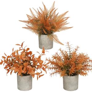 Fall Fake Potted Plants Artificial Plants for Shelf/Living Room/Wall/Home Decor (Fall)