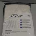 100% Blackout Shield Linen Blackout Curtains for Bedroom 84 Inches Long, Back Tab/Rod Pocket Living Room Drapes, Thermal Insulated Blackout Curtains 2 Panels Set, 50" W x 84" L, Cream