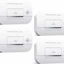 Ecoey Carbon Monoxide Detectors, 10-Year CO Detector with Human Alarm Sounds and Test Button, Carbon Monoxide Alarm with Electrochemical Technology and Low Battery Signal for Home, FJ127, 4 Packs (FJ127)