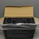 Toploader Storage Box for 3x4 35pt Rigid Cards, Top Loader Cards  Holds 600+ Top Loaders - Aluminum Alloy Trading Card Case, Sports Card Storage Box with Lock (Large Black)