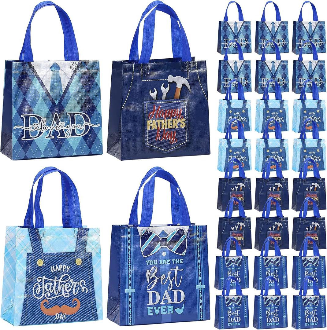 24 Pcs Paper Gift Bags with Handle Party Favor Treat Bags for Birthday Party Supplies