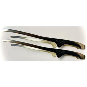 BonCera, 11.25-inch Stainless Steel Self-Standing Kitchen Tongs, Set of 2
