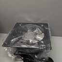 HG Power 10 Inch Metal Exhaust Fan with Switch, 988 CFM Powerful Garage Exhaust Fan with Damper, Potable Wall Mount Fan Fume Extractor Ventilation Fan for Shop, Shed, Basement, Chicken Coop, Black