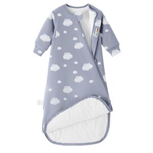 Unisex Sleep Bag for Toddlers 1.0 Tog Sleep Sack - 6-18M, One Piece Long Sleeves, Gift for Baby (Blue Sky)