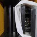 Amazon Basics 24" Counter Stool, Solid Wood Saddle-Seat, Height Kitchen Island BarStool, Set of 2, Black