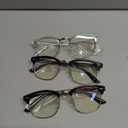 racico Blue Light Glasses for Men & Women - Mixed Material + Metal Frames with UV Protection Coating