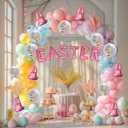 3 x Dazzle Bright 151Pcs Easter Balloon Arch Kit, Pastel Bunny Balloon Garland Easter Decorations for Party Birthday