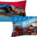Hot Wheels Pillowcase Fast Pace Reversible Pillowcase for Kids - 20 X 30 Inch (1 Piece Pillow Case Only)