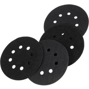 4 Pcs 5 inch 8 Hole Hook and Loop Pad Interface 5 Orbital Sander Pad for 5 inch Orbital Sander Multi Hole Pads Protector Extends The Backing pads Lifetime for Random Orbitals Sanders Pads