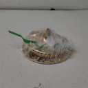 LANLONG Cake Stand for Dessert Table 12 Inch Gold Crystal Pendants Metal Cake Stand Serves as A Round Dessert Cupcake Display Plate for Table, Wedding, Party, Event (Medium)