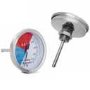 2 Pack BBQ Grill Temperature Gauge, 3 inch Dial Face Charcoal Grill Pit Smoker Thermometer Gauge BBQ Temp Gauge Grill Thermometer