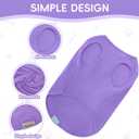 Dog Shirts for Small Dogs Boy Girl 2 Pack Stretchy Lightweight Spring Calm Puppy Clothes Breathable Tshirts for Medium Dogs Purple Size S for Easter,S- Chest 15"