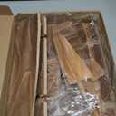 Portable Wooden Picnic Table with Wine Glass Holder - Foldable 2-in-1 Outdoor Snack Tray for Cheese & Fruit, Collapsible Camping Table with Integrated Glass Rack