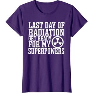 Radiation Therapy Oncology Chemo Last Day of Radiation T-Shirt, Size M Ladies