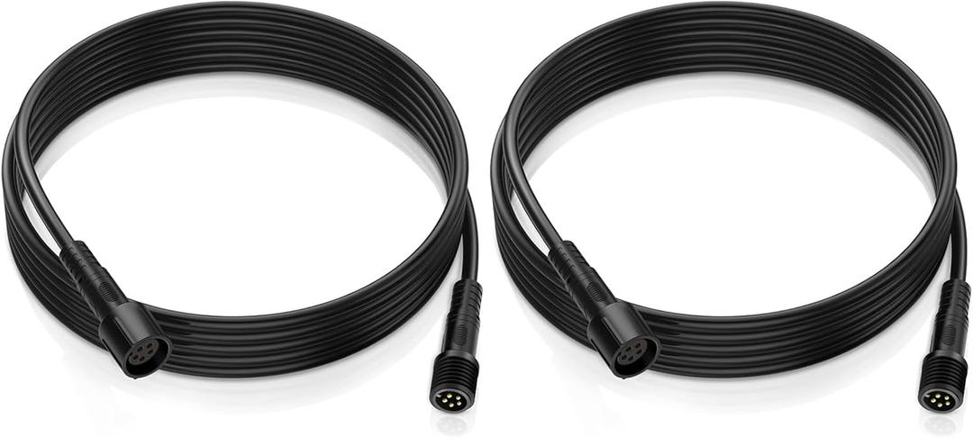 MICTUNING 6.56FT 5Pin Extension Wire (2 Pack)