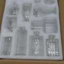 Der Rose Glass Bud Vases Set of 12, Small Bud Vases for Flowers, Rustic Wedding Centerpieces and Home Decor (Clear)