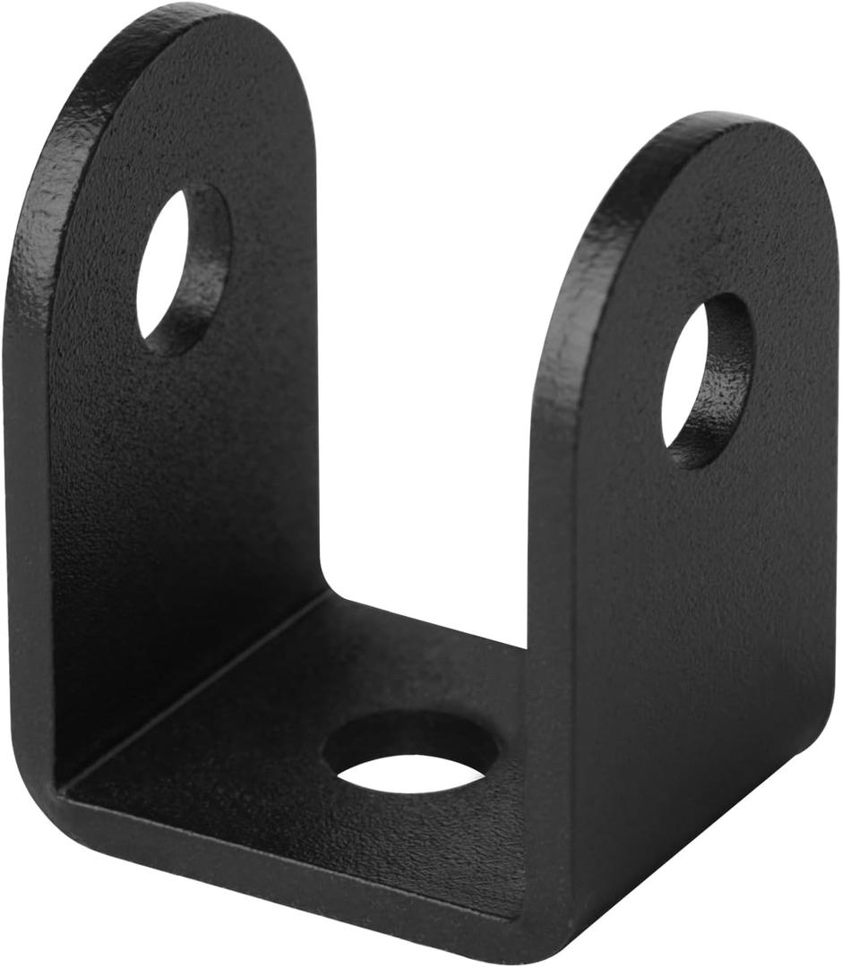 GBGS 20 Pcs Black 1-1/4" U Bracket for Panel,1/8" Thick,Powder Coating