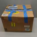 GarveeHome Outdoor Rug 8x10 Reversible Mats, Plastic Straw Rug, Large Floor Mat and Rug for Outdoors, Modern Area Rug, Patio, Backyard, Deck, Picnic, Beach, Trailer, Camping, Orange/White(Geometric)