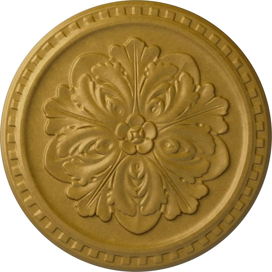 Ekena Millwork CM16ERPGS 16-7/8" x 5/8" Emeryville Ceiling Medallion, Pharaoh's Gold
