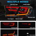LED Tail Lights for Honda Accord 10th Gen 2018-2022, 3D Dragon Scale Design with Starting Animated, Dynamic Turn Signals, Brake & Reverse Lights
