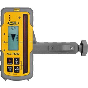 Spectra Precision HL700 Laserometer with Rod Clamp for Rotary Laser Levels, Digital Readout Receiver for Construction Grade Checking, Elevation Control and Survey Layout Applications