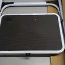 1-Step Ladder Folding Step Stool with Anti-Slip Sturdy and Wide Pedal Stepladder Multi-Use for Home and Kitchen Space Saving (White)