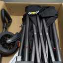 Collapsible Wagon Cart, 150L Heavy Duty Foldable Beach Wagon with Wider Wheels & Auto-Rebound Handle, Utility Grocery Shopping Cart for Garden, Shopping, Camping, Sports, Black (Large)