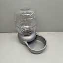 Petmate Replendish Pearl White 10 lb Dog Cat Feeder,Grey, Made in USA