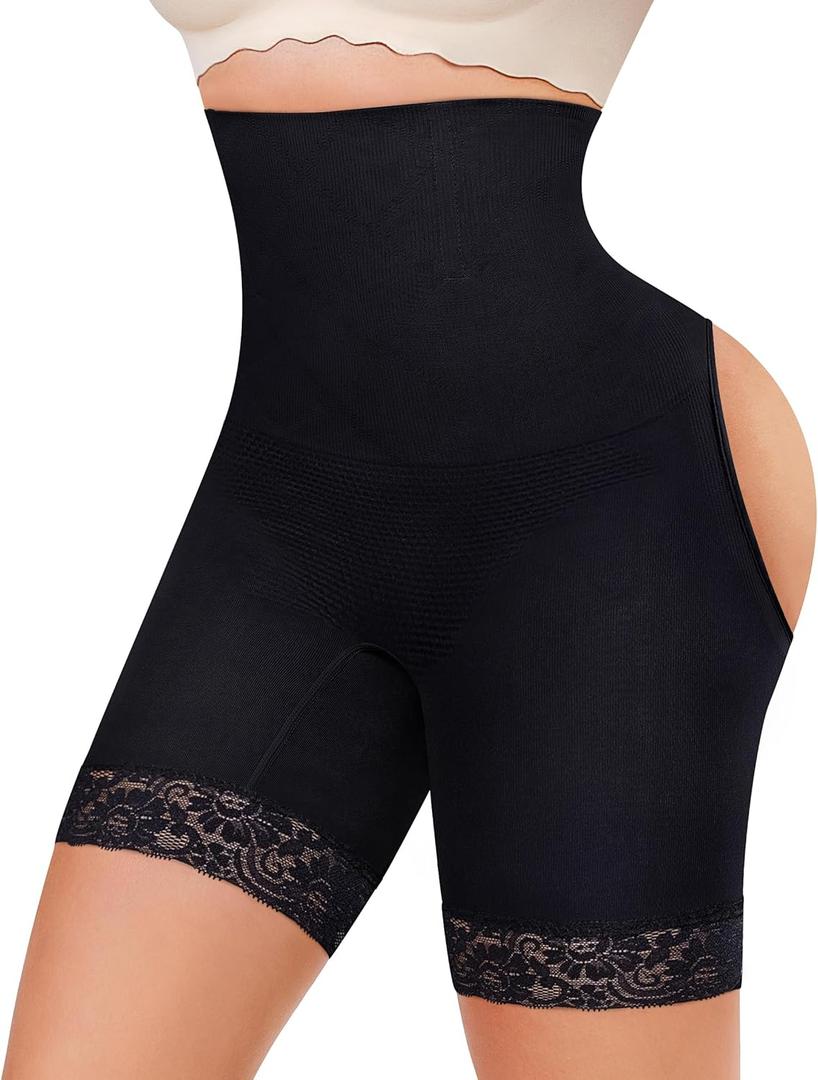 Gotoly Hourglass Figure Butt Lifter Shaper Panties Tummy Control High Waisted BoyShort (X-Large-XX-Large)